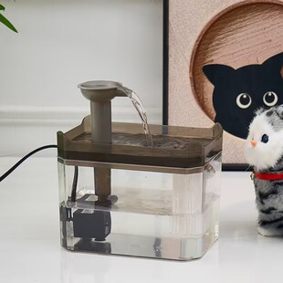 猫咪饮水机自动循环流动饮水器小猫喝水器狗狗水盆喂水碗宠物用品