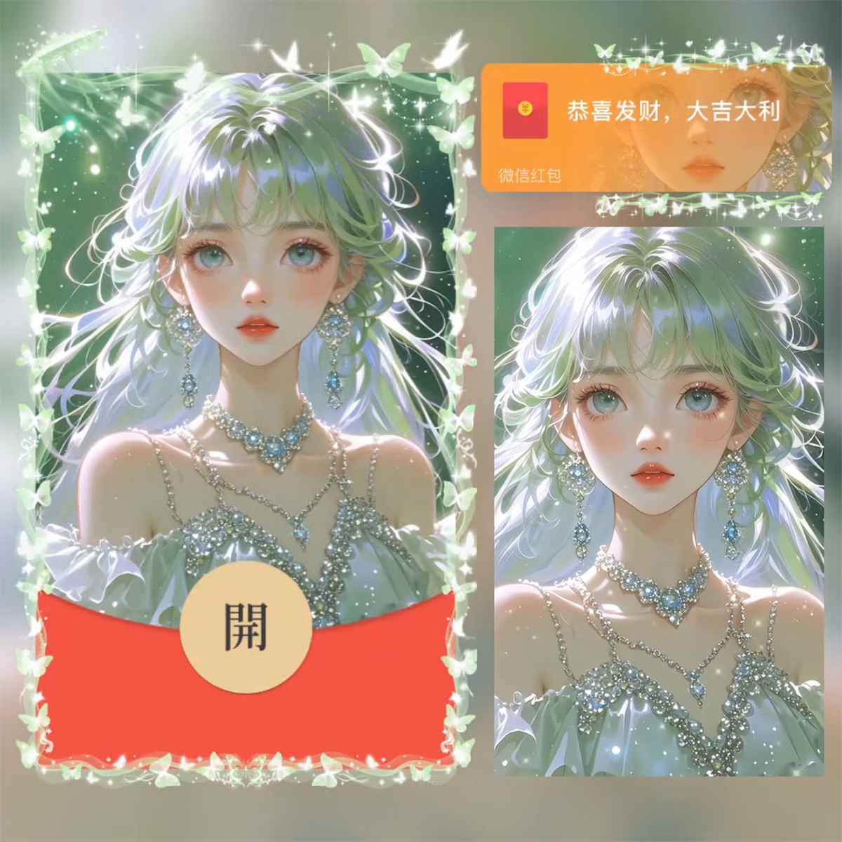 青柠微信红包封面序列号动态音乐vx可爱情侣动漫二次元红包封面图片
