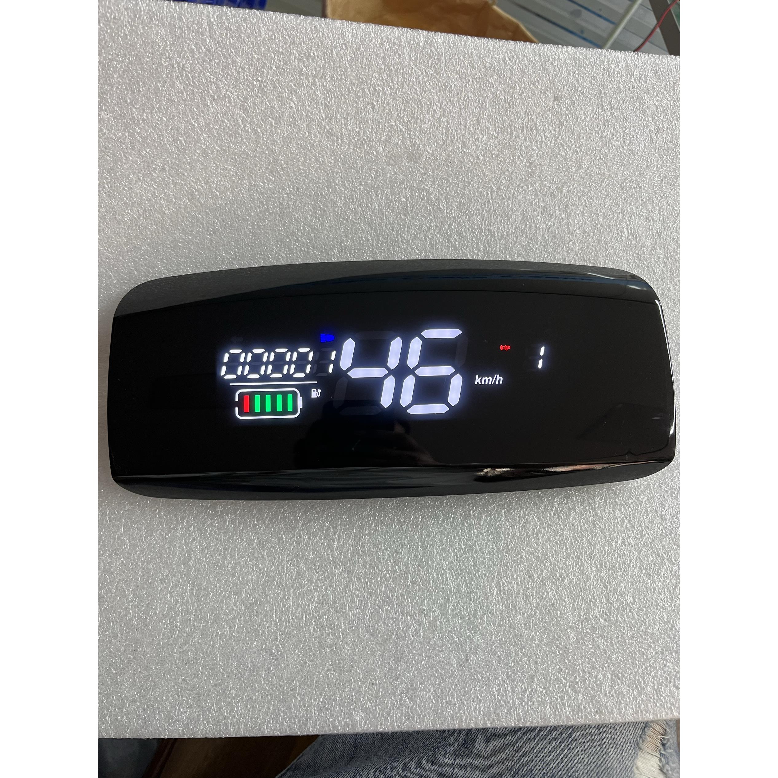 台铃可途同款仪表48V60V72VLed显示屏实时电压速度可调无需改线