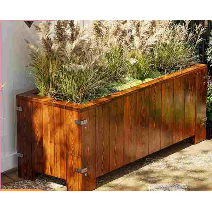 室外阳台木质花盆户外庭院种植箱木头种菜箱花槽防腐木花箱长方形