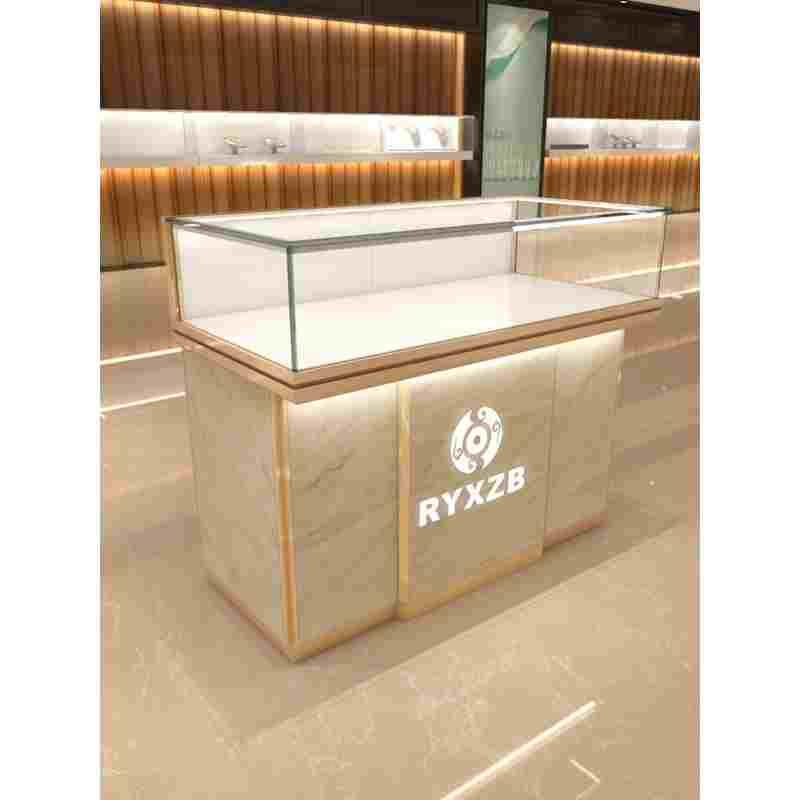 玻璃展示柜珠宝柜台精品陈列柜商品展示架首饰货架饰品展示台定制