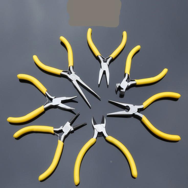 5寸迷你钳子 迷你尖嘴钳 斜口钳 扁口 欧式 美式钳 饰品五金工具