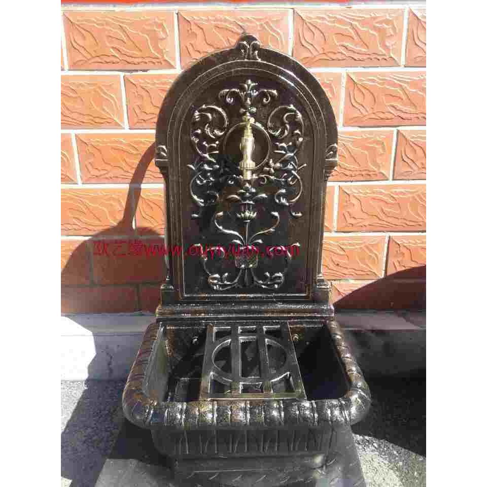 大号铸铁洗手盆 别墅铸铁水盆 庭院花园喷泉水池高80厘米