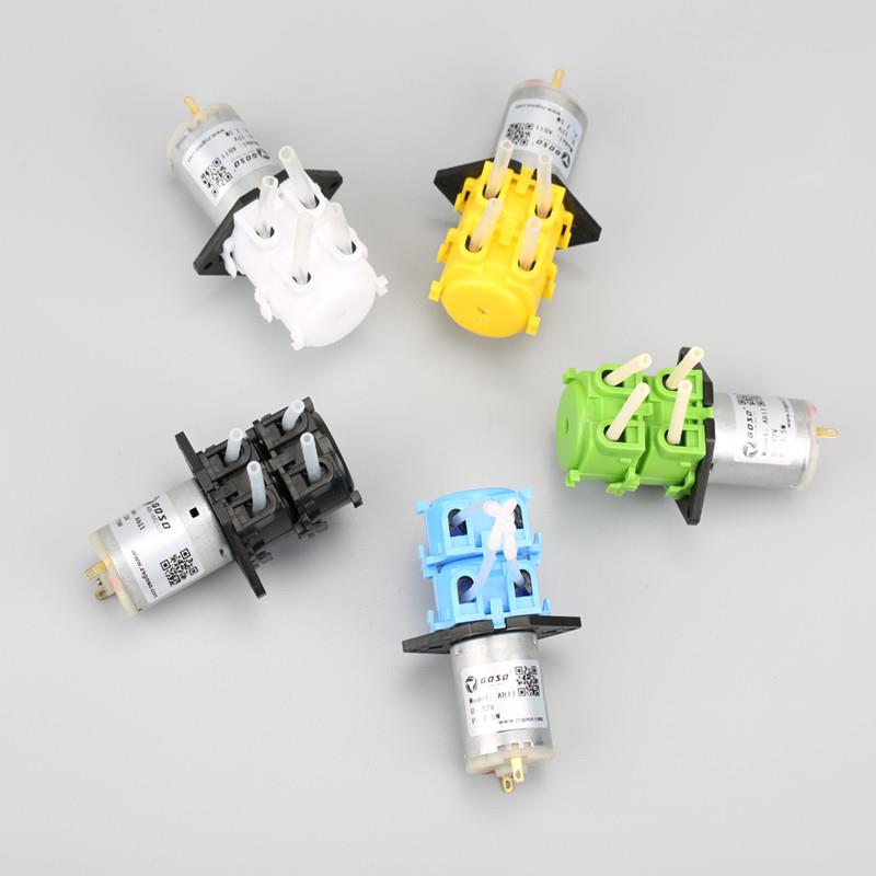 双头蠕动泵微型大流量循环泵12v抽水泵静音小水泵自吸抽胶管泵