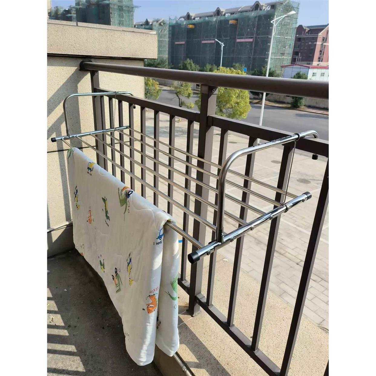 不锈钢窗外晾衣架窗台晒鞋架阳台晾晒暖气片挂架小型折叠晒衣架