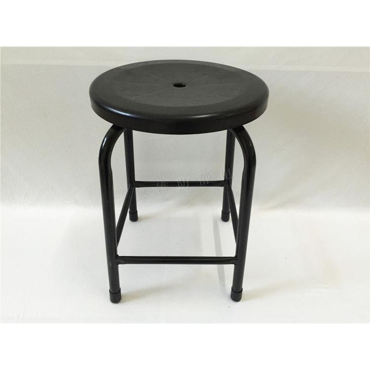 防静电塑料凳子圆凳 无尘车间工作椅防静电四脚加固圆凳450mm高