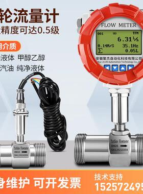 LWGY涡轮流量计传感变送器脉冲自来水液体纯水485防爆25/32/40/50