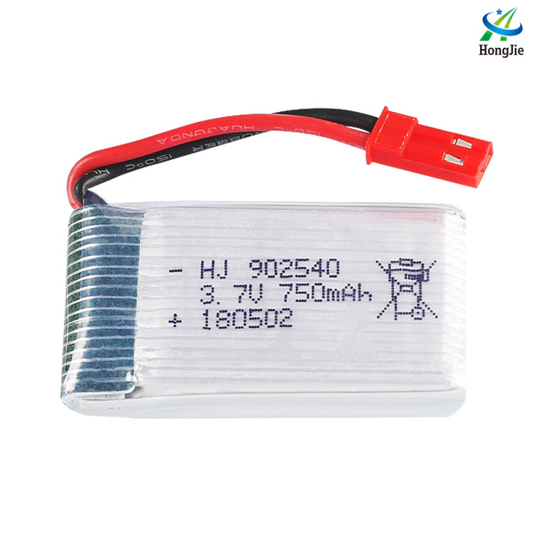 厂销X400X500华骏HJ819飞行器3.7V 750mAh航模锂电池902540现货