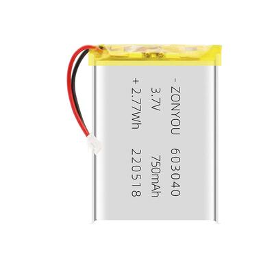 603040聚合物锂电池700毫安3.7V护眼仪游戏手柄训狗器三元锂电池