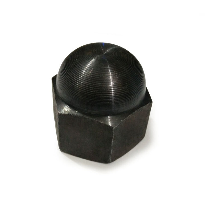 盖型螺母 gb923六角盖形螺母 盖帽盖母 m6至m30发黑碳钢保护帽