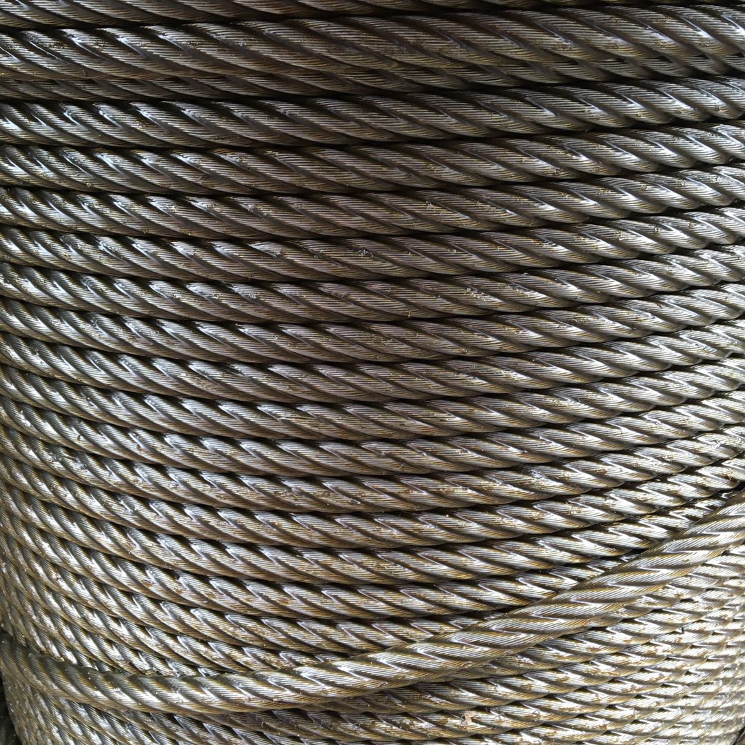 6股光面油性钢丝绳/行车电动葫芦卷扬机塔吊钢丝绳8mm-65mm现货