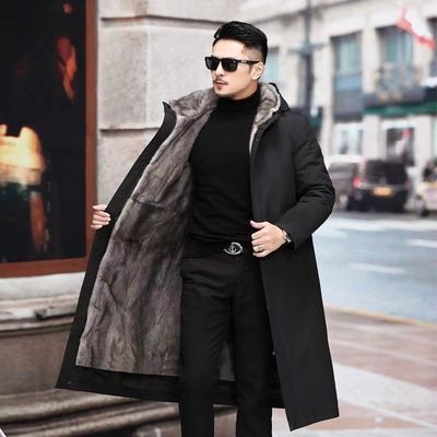 海宁皮草派克服男可拆卸加厚内胆