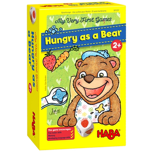 HABA德国进口玩具益智桌面游戏精细动作手眼协调饥饿的小熊2岁