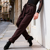 舞蹈裤 新款 拉丁舞百搭男裤 西装 W547 又见梵羽国标舞裤 长裤 子男士