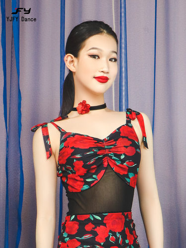 又见梵羽拉丁舞蹈服套装