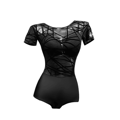 拉丁美背舞蹈连体衣摩登舞蹈