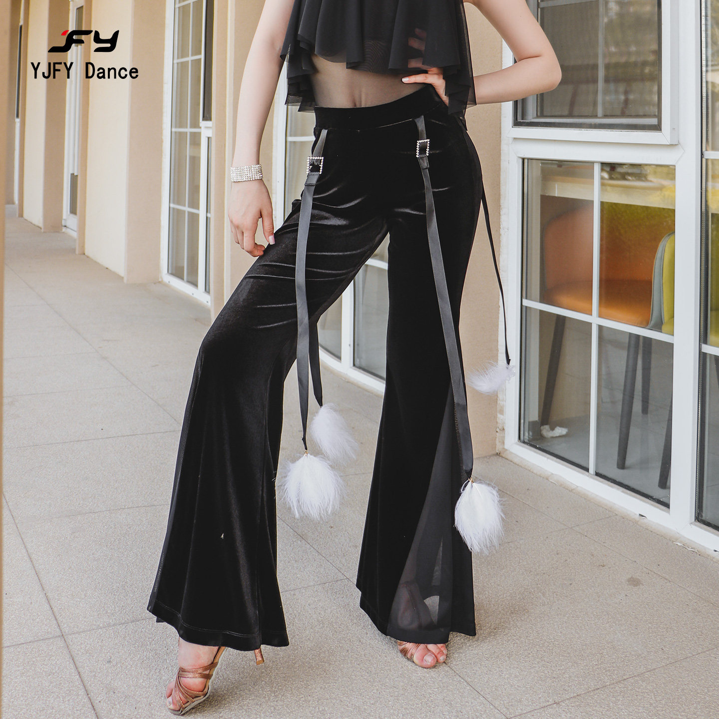 又见梵羽国标练功服摩登舞蹈服