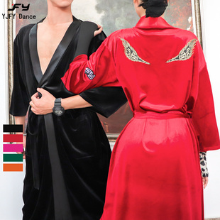 新 男女同款 又见梵羽拉丁舞赛袍醋酸赛袍四季 丝绒换衣袍国标舞赛