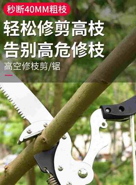 园林高枝剪伸缩高空剪修剪树枝剪刀枝剪果树加长锯树神器修枝工具