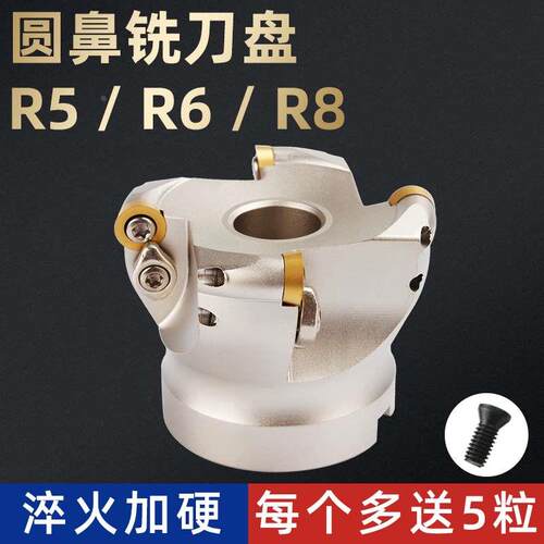 EMR R5 R6 50 63 80 100 R8 BT40圆鼻铣刀盘平面数控EPR加工中心