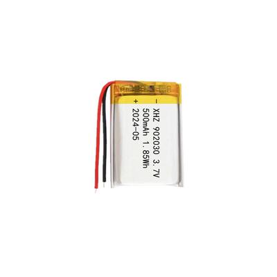902030聚合物电池500mAh美容仪LED照明灯智能蓝牙玩具纹身电池