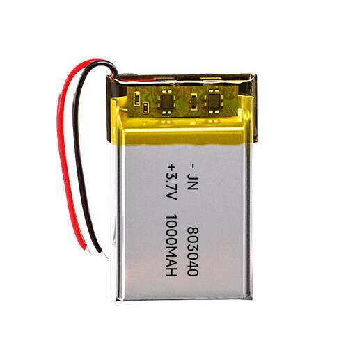 803040聚合物锂电池 3.7V1000mAh CE 3C 认证美容仪耳机底仓电池