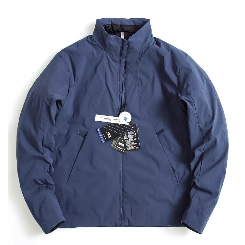 BOZZ BURY~微褶皱肌理！立领棉衣外套男秋冬款轻量型休闲干练夹克