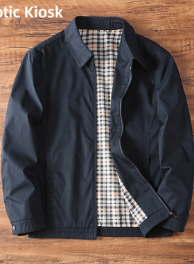 Cryptic Kiosk时尚翻领夹克外套男春秋2025新款休闲百搭男士上衣