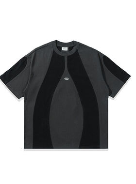 edge studio 边缘工作室 圆领短袖美式休闲纯棉宽松小众T恤夏男装