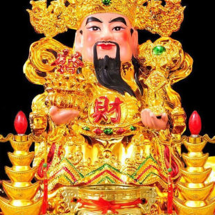 财神爷观世音菩萨陶瓷神像文财神像供奉家用店铺开业摆件套装62