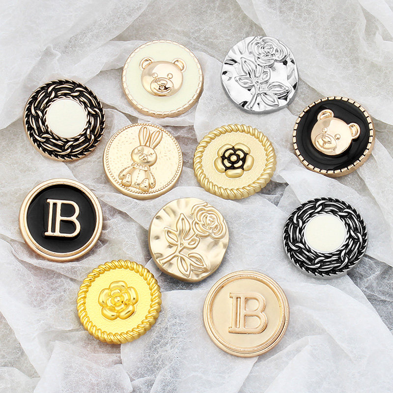 金属纽扣大衣风衣毛衣西装女高档小香风金色卡通装饰扣子衣服配件,居家布艺,纽扣,淘宝优惠券,粉丝福利购,淘宝优惠卷