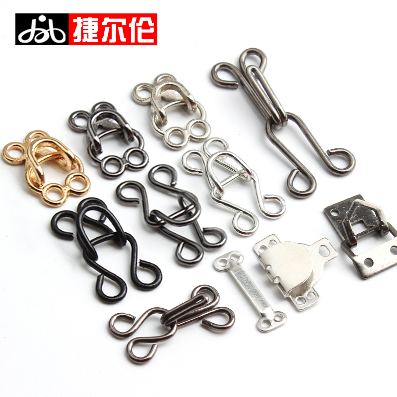 金属皮草大衣隐形暗扣