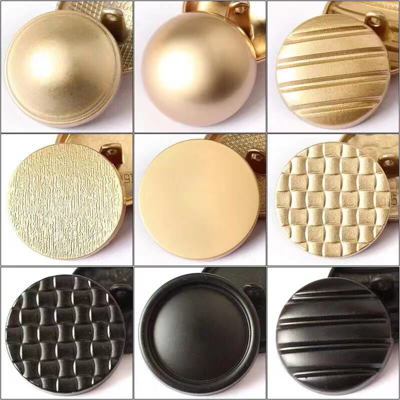 羊绒风衣外套西装百搭金色扣子