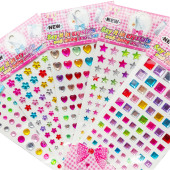 儿童钻石贴纸亚克力水晶手机钻贴车贴手工diy粘贴画化妆贴眉心贴