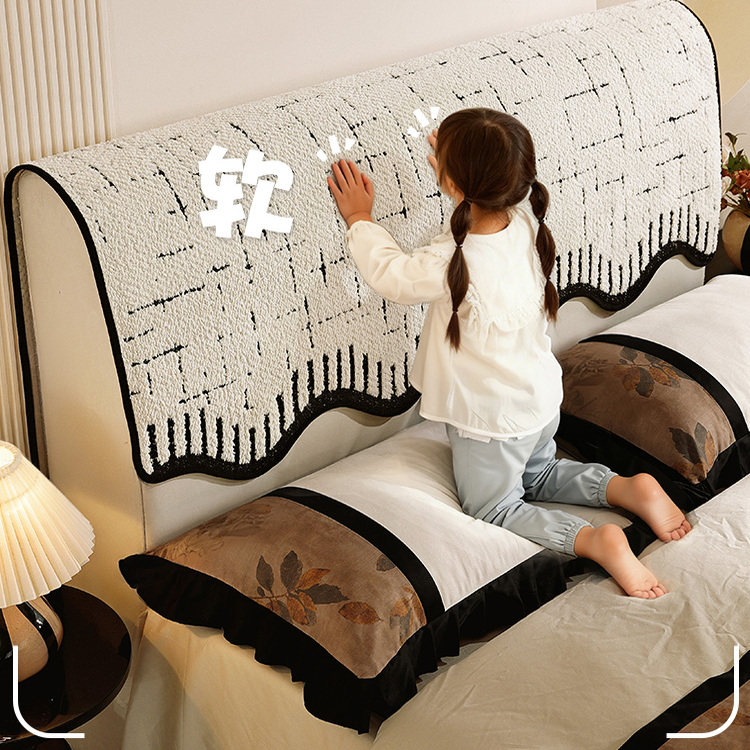 床头套罩2026新款四季通用卧室床上防尘罩高级感万能通用遮丑盖布,居家布艺,床头罩,淘宝优惠券,粉丝福利购,淘宝优惠卷