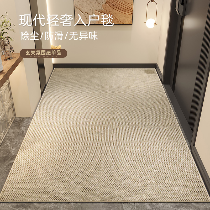 入户门地垫仿剑麻地毯门垫进门大门口入门玄关门外家用脚垫可裁剪