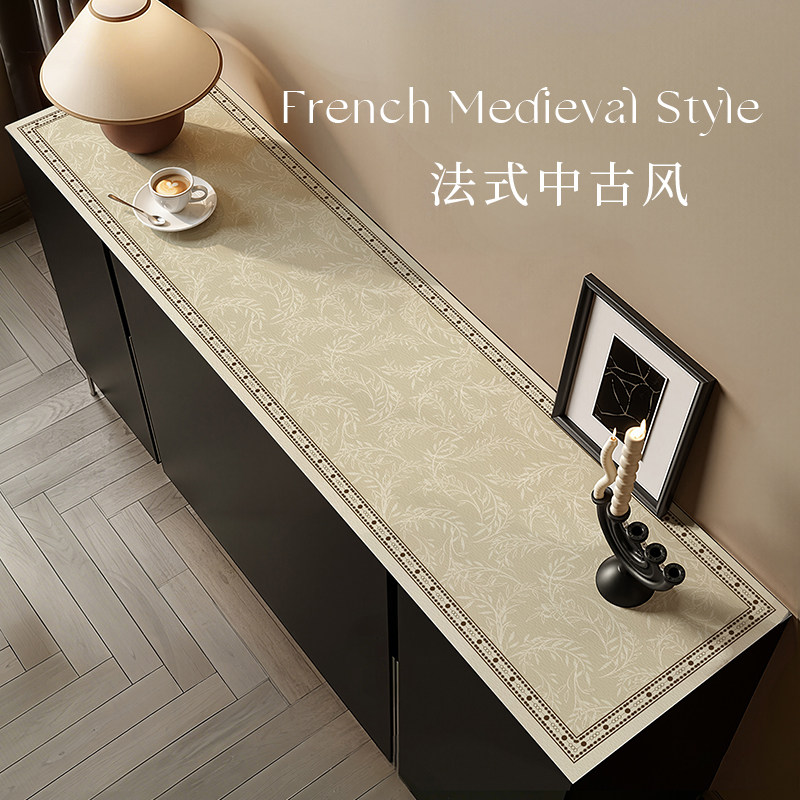 2026新款餐边柜桌垫中古风免洗电视柜盖布玄关鞋柜酒柜台面保护垫,居家布艺,桌布,淘宝优惠券,粉丝福利购,淘宝优惠卷