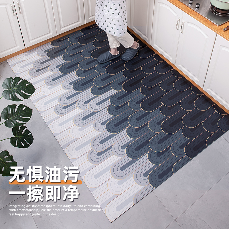 优轩厨房地垫可擦免洗防水防油