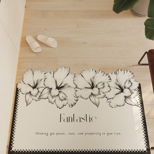 奶油风地垫入户门垫2025新款 进门口专用pvc地毯玄关耐脏免洗脚垫