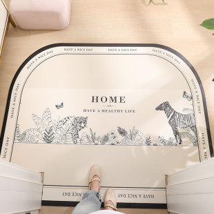 简约现代入户门地垫可擦免洗PVC家用轻奢高级感进门口脚垫可裁剪