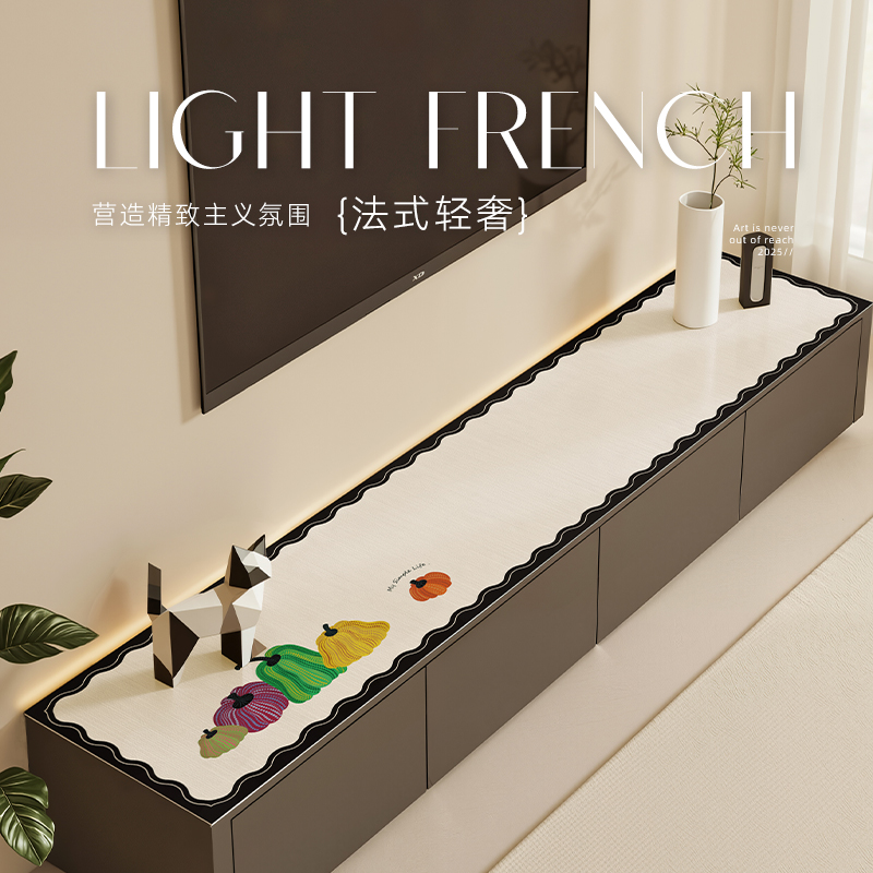 电视柜桌垫台面保护垫子客厅桌布2025新款轻奢高级感防水防油免洗