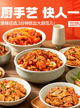 【满八包包邮】王小余湘菜料理包家用快手菜成品菜加热即食预制菜