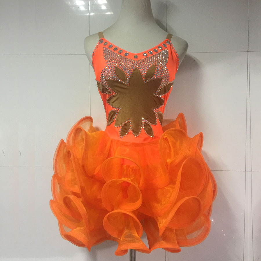 少儿拉丁舞表演服拉丁舞比赛服拉丁舞表演服装拉丁舞演出服女c65