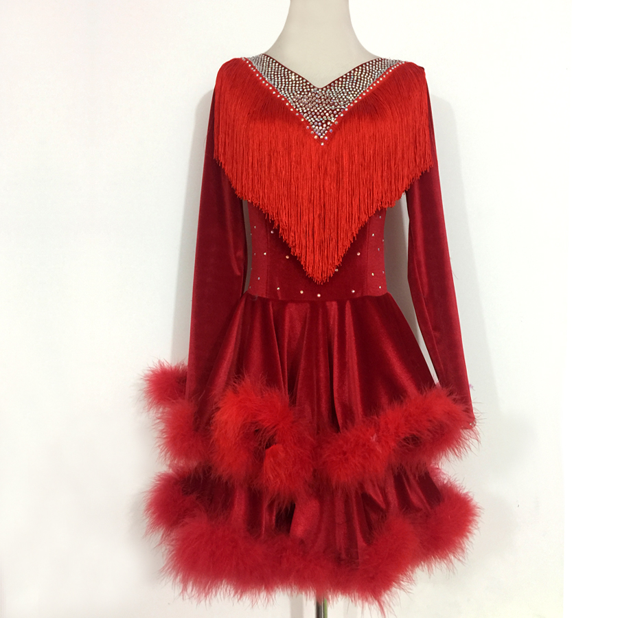 少儿拉丁舞表演服拉丁舞比赛服拉丁舞表演服装拉丁舞演出服女G73