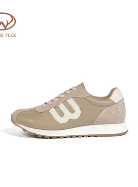 韦恩Wayne Flex拼色阿甘德训鞋时尚显瘦轻便舒适百搭透气休闲鞋女