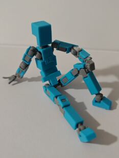 多关节可动人偶3D打印小人手办支架超可动玩偶全身活动机械玩具