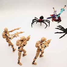 新款幸运13人偶陆军战队多关节可动素体模型兵人手办摆件小队消音