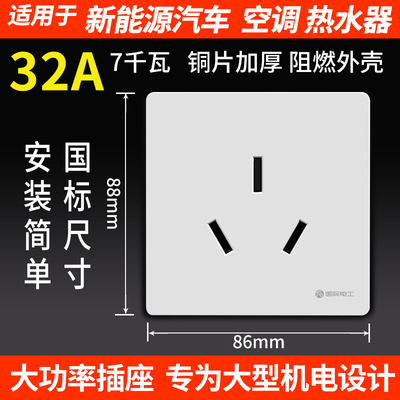 国际电工大功率设备专用三孔插座