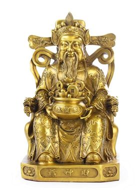 全铜财神爷佛像客厅开业礼品