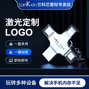兰科芯苹果手机u盘128G双接口ipad电脑两用外接U盘iPhone内存扩容